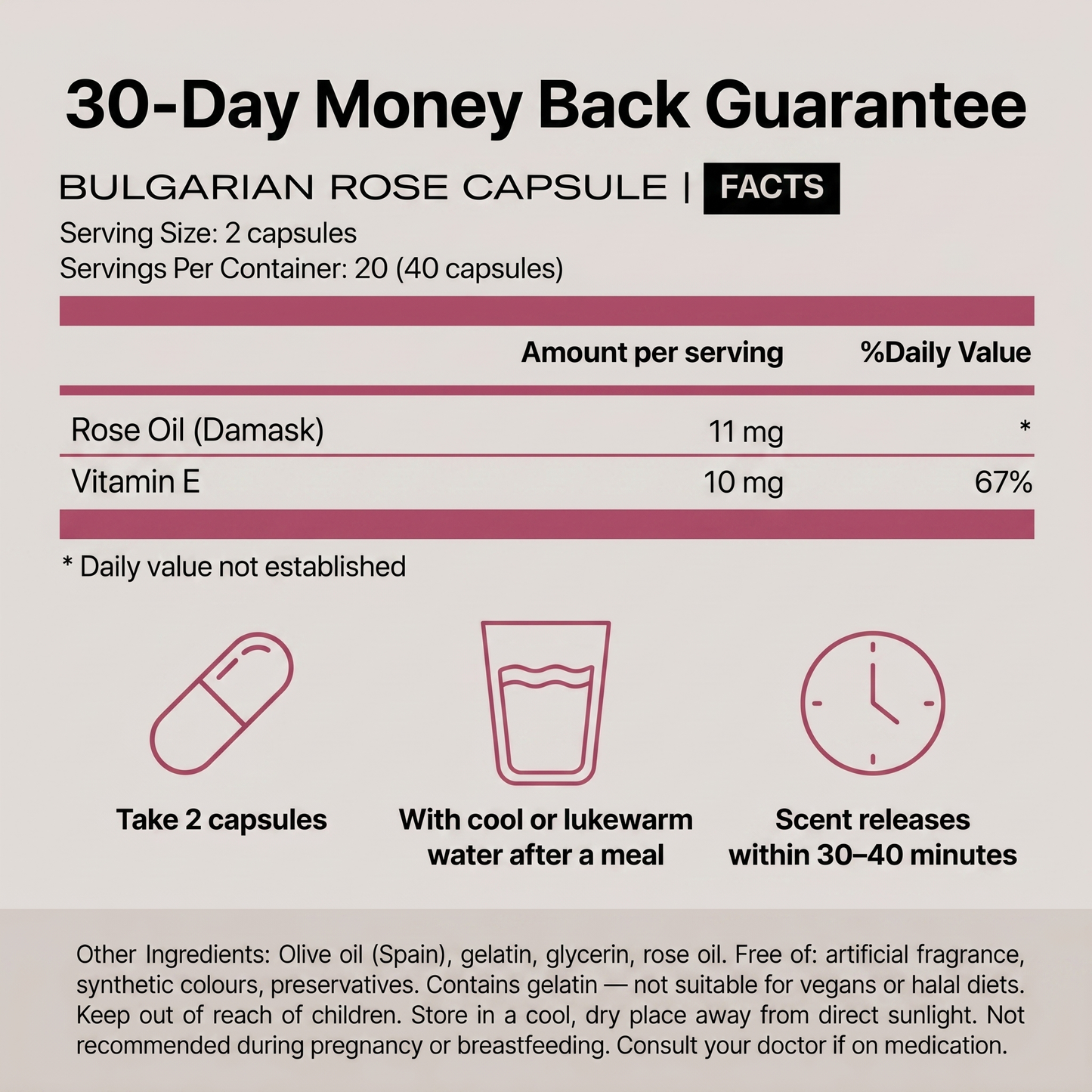 DHC Bulgarian Rose Capsules